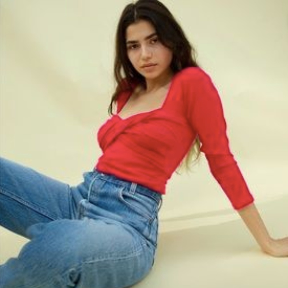 The Line By K Stevie top Raspberry